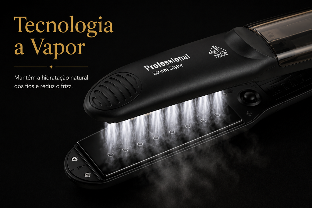 Tecnologia a vapor Nuée — mantém a hidratação natural e reduz o frizz